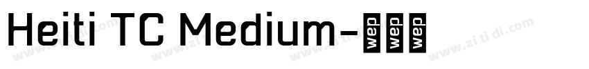 Heiti TC Medium字体转换